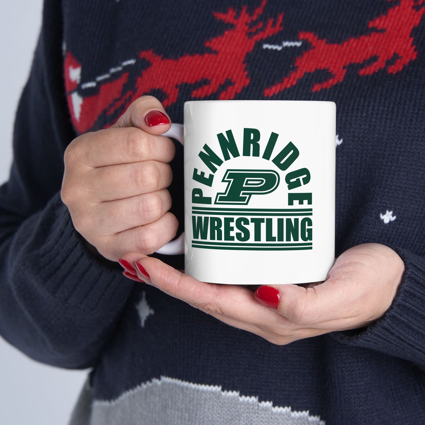 Pennridge Wrestling - Wrestling Mom Ram- 15 0z Ceramic Mug