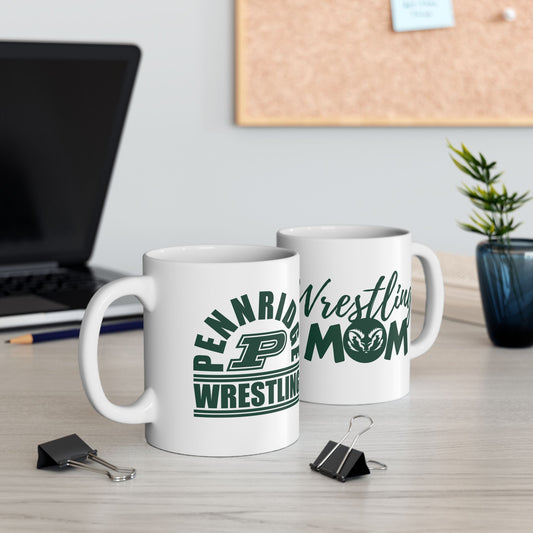 Pennridge Wrestling - Wrestling Mom Ram- 15 0z Ceramic Mug